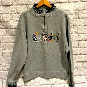 Vintage Warner brothers looney tunes embroidered sweater/sweatshirt